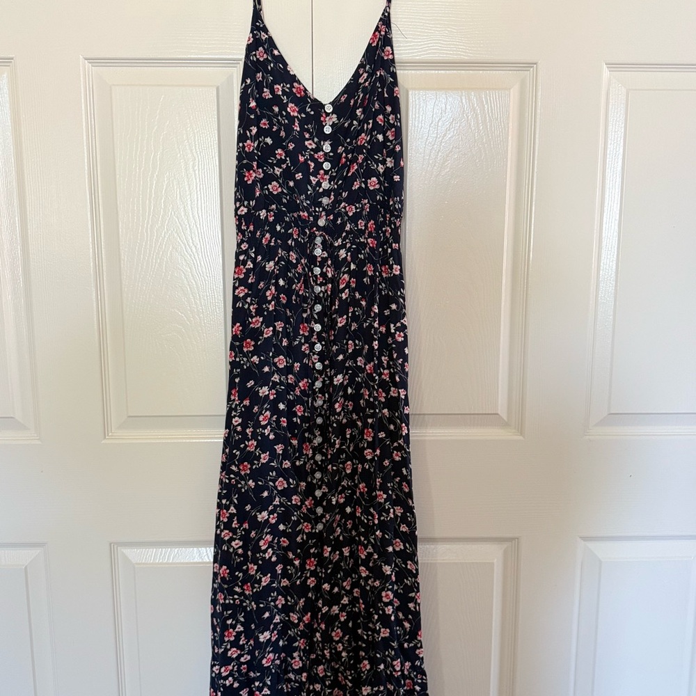 Floral Button-Down Maxi Dress